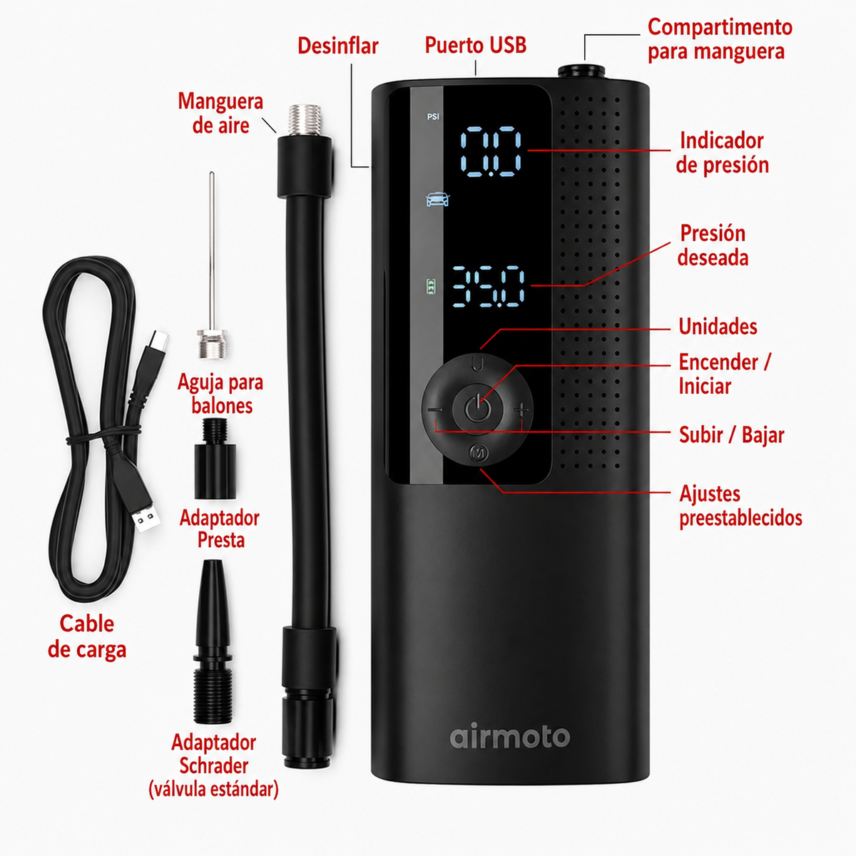 Inflador - Airmoto Smart Pump